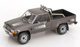(Pre-Order) 1:18 1985 Toyota Hilux SR5 4x4 Xtra Cab -- Grey Metallic -- KK-Scale