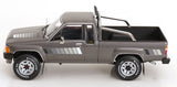 (Pre-Order) 1:18 1985 Toyota Hilux SR5 4x4 Xtra Cab -- Grey Metallic -- KK-Scale
