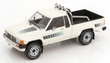 1:18 1985 Toyota Hilux SR5 4x4 Xtra Cab -- White -- KK-Scale