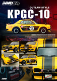 (Pre-Order) 1:64 Nissan Skyline 2000 GT-R (KPGC10) -- #23 Yellow/Black -- INNO64