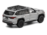 1:64 Toyota Sequoia TRD PRO w/ Roof Rack -- Silver Metallic -- GCD