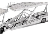 1:64 Mercedes-Benz Actros AMG Auto Transporter Truck -- Silver Metallic -- GCD
