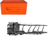 1:64 Mercedes-Benz Actros AMG Auto Transporter Truck -- Black Metallic -- GCD