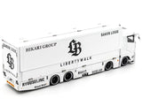1:64 Mitsubishi Fuso Transporter Truck -- White "Liberty Walk LB-Trucks" -- GCD