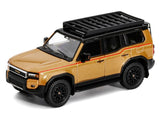 1:64 Toyota Land Cruiser Prado 2024 w/ Roof Rack -- Gold Metallic -- GCD