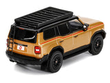 1:64 Toyota Land Cruiser Prado 2024 w/ Roof Rack -- Gold Metallic -- GCD