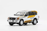 1:64 Toyota Land Cruiser 100 19971 -- Toyota White/Gold/Grey -- GCD