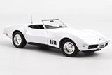 1:18 1969 Chevrolet Corvette Convertible -- White -- Norev