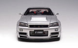 1:18 Nissan Skyline GT-R (R34) Z-Tune --Silver -- Motorhelix