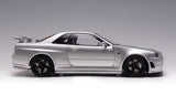 1:18 Nissan Skyline GT-R (R34) Z-Tune --Silver -- Motorhelix