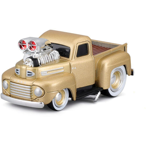 1:64 1949 Ford F1 Pickup -- Gold -- Muscle Machines