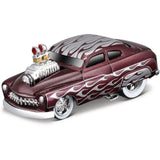 1:64 1949 Mercury Custom Coupe -- Dark Red w/Flames -- Muscle Machines