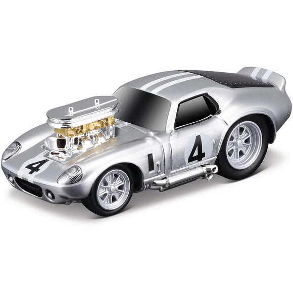 1:64 1965 Shelby Daytona Coupe -- #4 Silver -- Muscle Machines