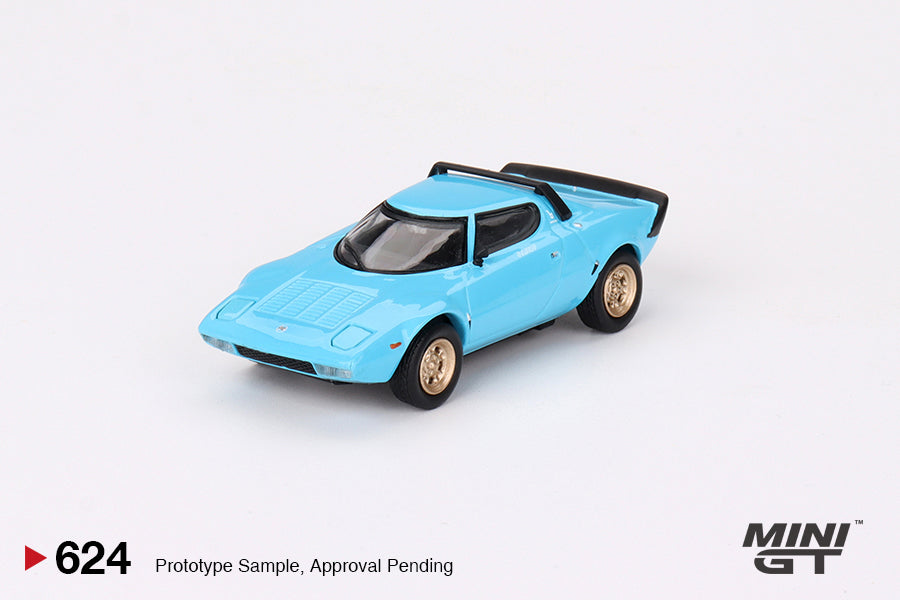 MINI GT ランチア HF ストラダーレ アズーロキアーロ　チェイスカー 1:64 Lancia Stratos HF Stradale -- Azzuro Chiaro (Teal) -- Mini GT MGT