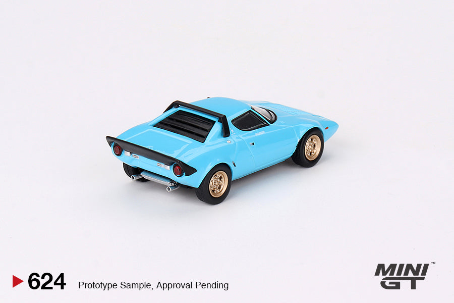 1:64 Lancia Stratos HF Stradale -- Azzuro Chiaro (Teal) -- Mini GT MGT