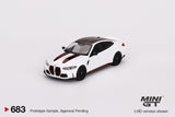 1:64 BMW M4 CSL -- Alpine White -- Mini GT MGT00683