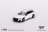 1:64 Audi ABT RS6-R -- Glacier White Metallic -- Mini GT MGT00701