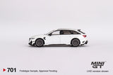 1:64 Audi ABT RS6-R -- Glacier White Metallic -- Mini GT MGT00701