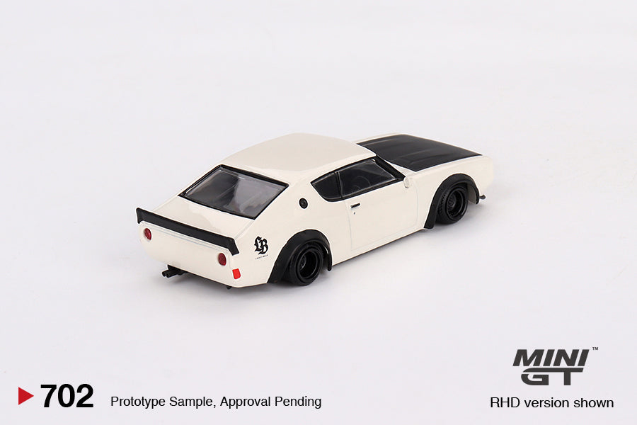 1:64 Nissan Skyline Kenmeri Liberty Walk -- White -- Mini GT