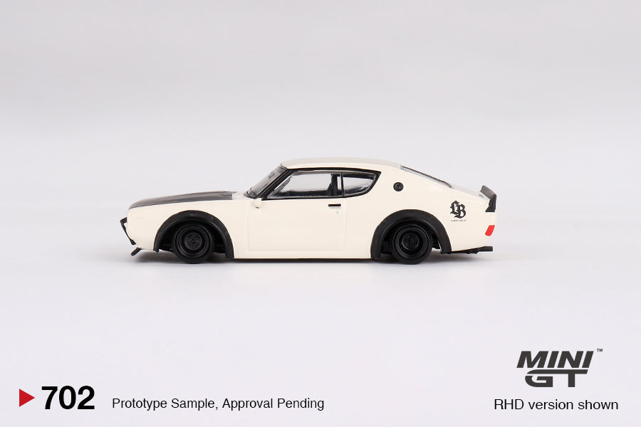 1:64 Nissan Skyline Kenmeri Liberty Walk -- White -- Mini GT