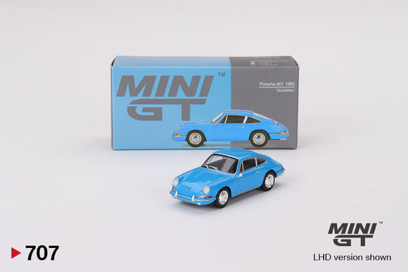 1:64 Porsche 901 1963 -- 'Quickblau' Blue -- Mini GT MGT00707