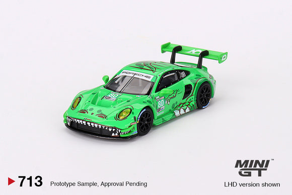 (Pre-Order) 1:64 2023 Sebring 12 Hr -- Porsche 911 GT3 R #80 GTD AO Racing “REXY” -- Mini GT