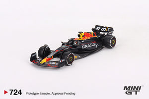 (Pre-Order) 1:64 2023 Max Verstappen -- Bahrain GP Winner -- Red Bull Racing RB19 -- Mini GT F1