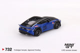 (Pre-Order) 1:64 Nissan Z LB-NATION WORKS -- Serian Blue -- Mini GT