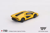 (Pre-Order) 1:64 Lamborghini Countach LPI 800-4 -- New Giallo Orion (Yellow) -- Mini GT