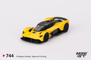 (Pre-Order) 1:64 Aston Martin Valkyrie -- Sunburst Yellow -- Mini GT