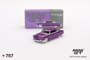 1:64 Lincoln Capri Hot Rod 1954 -- Purple Metallic -- Mini GT MGT00757