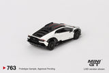 (Pre-Order) 1:64 Lamborghini Huracán Sterrato -- Bianco Asopo -- Mini GT