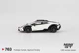 (Pre-Order) 1:64 Lamborghini Huracán Sterrato -- Bianco Asopo -- Mini GT