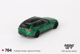 (Pre-Order) 1:64 BMW M3 Competition Touring -- Isle of Man Green Metallic -- Mini GT