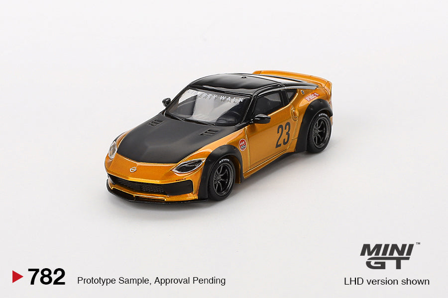 1:64 Nissan Z LB-NATION WORKS -- LB Gold -- Mini GT MGT00782