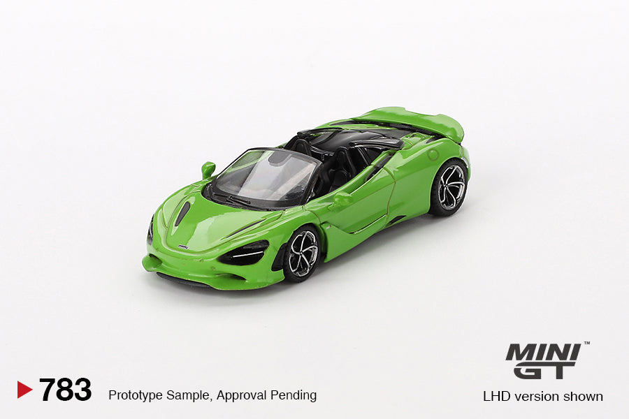 1:64 McLaren 750S Spider -- Mantis Green -- Mini GT MGT00783
