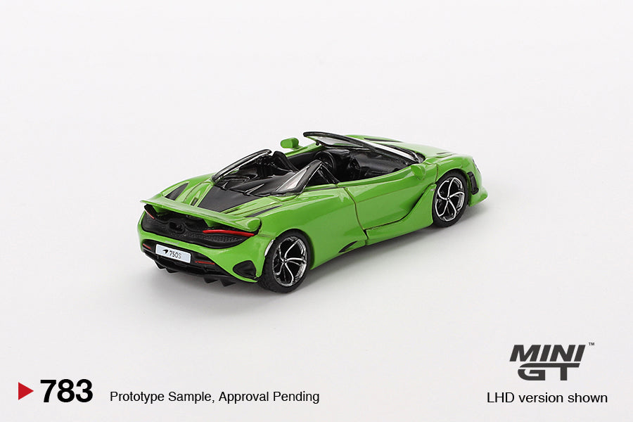 1:64 McLaren 750S Spider -- Mantis Green -- Mini GT MGT00783