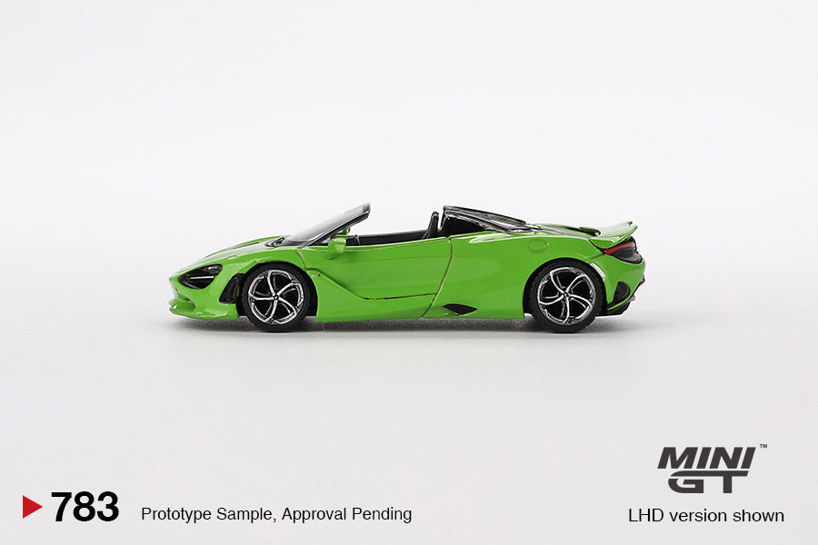 1:64 McLaren 750S Spider -- Mantis Green -- Mini GT MGT00783
