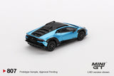 (Pre-Order) 1:64 Lamborghini Huracán Sterrato -- Blu Aegir (Blue) -- Mini GT