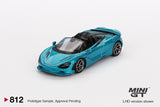 (Pre-Order) 1:64 McLaren 750S Spider -- Belize Blue -- Mini GT