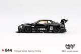 (Pre-Order) 1:64 Nissan LB-ER34 Super Silhouette Skyline -- Black -- Mini GT