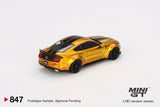 (Pre-Order) 1:64 Ford Mustang LB-Works -- Gold -- Mini GT MGT00847