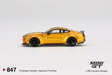 (Pre-Order) 1:64 Ford Mustang LB-Works -- Gold -- Mini GT MGT00847