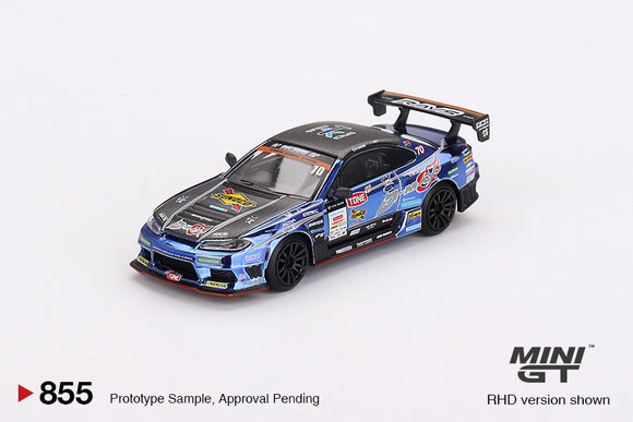 (Pre-Order) 1:64 Nissan Silvia (S15) -- #70 D-MAX Racing 2023 D1 Grand Prix -- Mini GT MGT00855