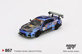 1:64 Nissan Silvia (S15) -- #46 D-MAX Racing 2023 D1 GP -- Mini GT MGT00857