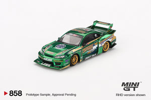 (Pre-Order) 1:64 Nissan LB-Super Silhouette S15 Silvia LBWK -- 2024 Fausto Racing -- Mini GT MGT00858