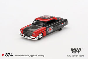 (Pre-Order) 1:64 Lincoln Capri Hot Rod 1954 -- Shadow Puppet -- Mini GT x MIZU Diecast MGT00874