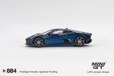 (Pre-Order) 1:64 Jaguar C-X75 -- Blue -- Mini GT MGT00884