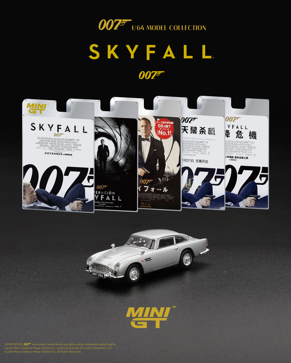 (Pre-Order) 1:64 Aston Martin DB5 “ Skyfall” -- James Bond Collection -- Mini GT