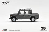 (Pre-Order) 1:64 Land Rover Defender 110 Crew Cab “Skyfall” -- James Bond Collection -- Mini GT